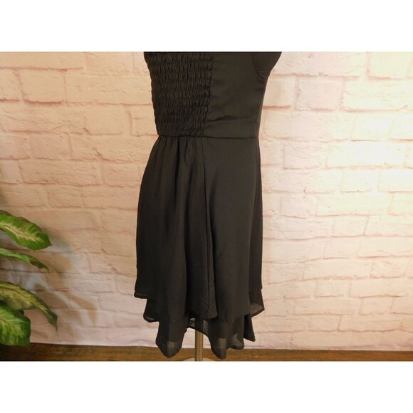 Lily Rose Black Sleeveless Chiffon Sweetheart Dress Jr XS NWT - Picture 7 of 12